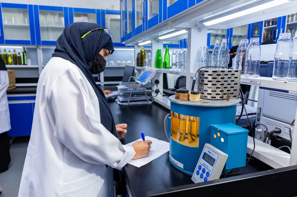SAGCO laboratory technician recording clean-room quality measurements